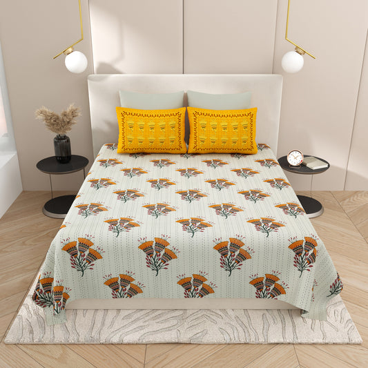 Premium Cotton Bedsheet Super King Size(108 X 108)Inches