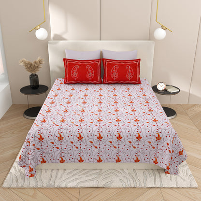 Premium Cotton Bedsheet Super King Size(108 X 108)Inches